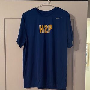 Nike Royal Blue T-Shirt with Yellow H2P Logo